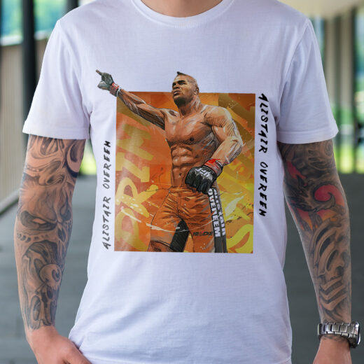 Футболка PrintBro чоловіча Alistair Overeem PG02595 Білий