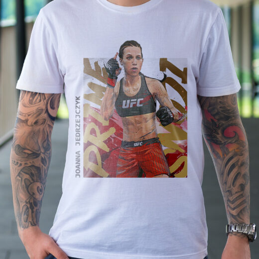 Футболка PrintBro чоловіча Joanna Jedrzejczyk PG02710 Білий