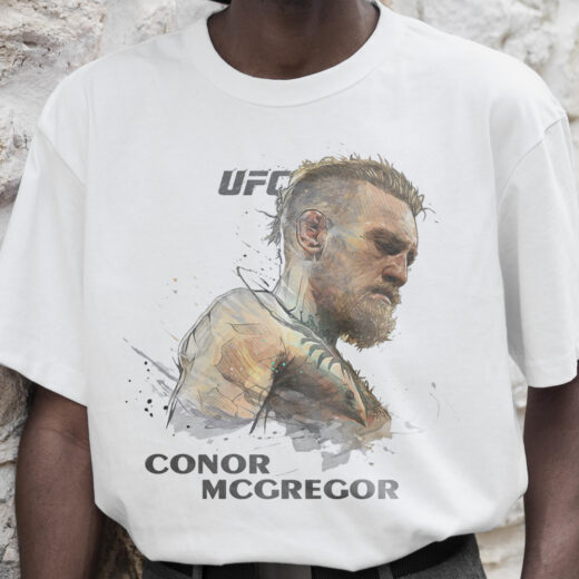 Футболка PrintBro чоловіча Conor Mcgregor PG02709 Білий