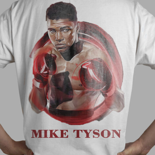 Футболка PrintBro чоловіча Mike Tyson (young) PG02599 goodreclama Білий