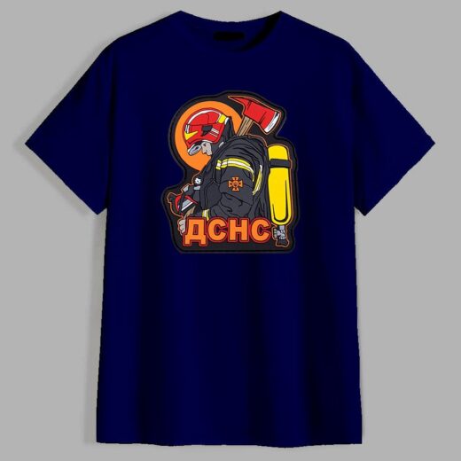 Футболка PrintBro Спеціаліст ДСНС PG07718 Темно-синій (Deep Navy)
