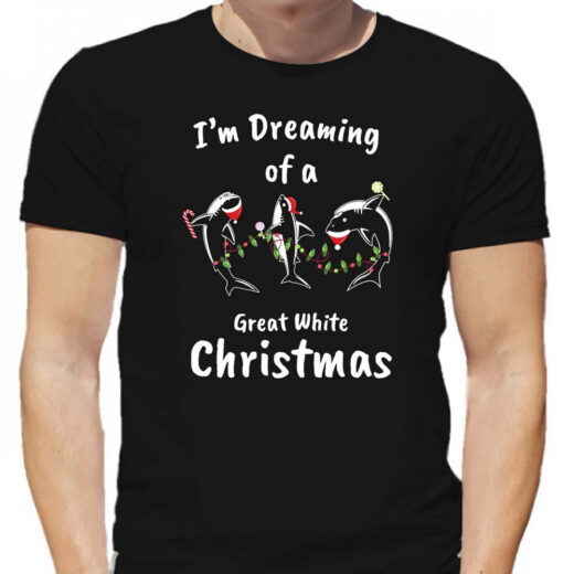 Футболка PrintBro I`m Dreaming of a Great White Christmas PG06083 Чорний