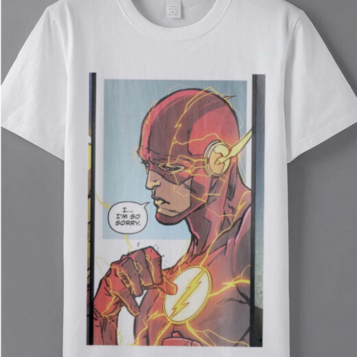 Футболка PrintBro чоловіча The Flash ...saing I'm so sorry PG02355 Білий