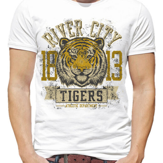 Футболка PrintBro чоловіча Tigers PG00294 goodreclama Білий