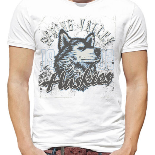 Футболка PrintBro чоловіча "Huskies" PG00256 Білий