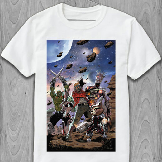 Футболка PrintBro чоловіча Guardians of the Galaxy PG02313 Білий