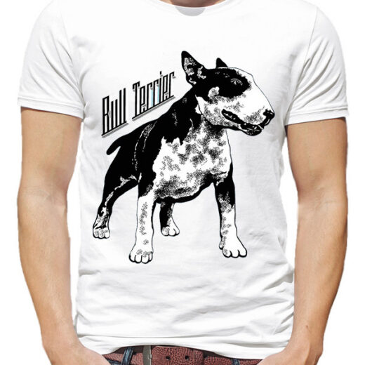 Футболка PrintBro чоловіча Bull terrier PG00347 Білий