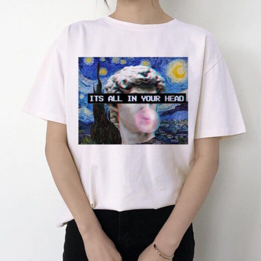Футболка PrintBro Michelangelo статуя bubble gum tee Art.001
