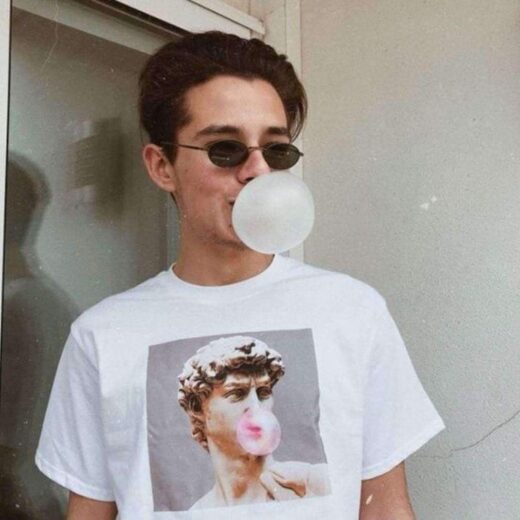 Футболка PrintBro Michelangelo статуя bubble gum tee Art.002