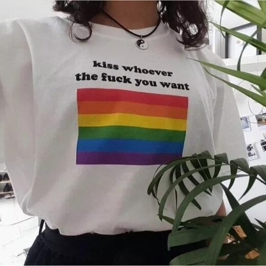 Футболка PrintBro Kiss whoever the fuck you want. LGBT