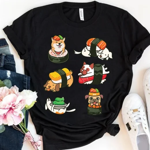 Футболка PrintBro з милими суші-собаками