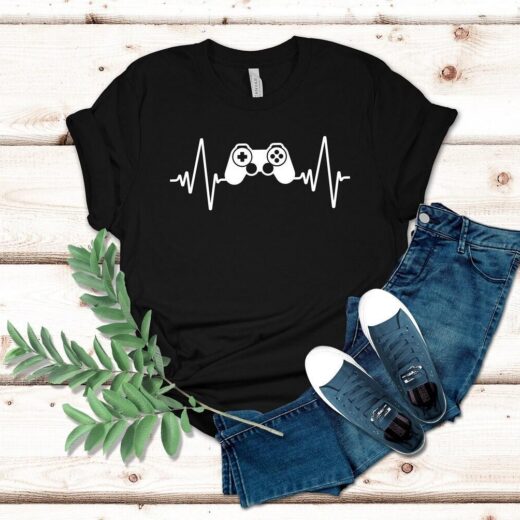 Футболка PrintBro Gamer Heartbeat