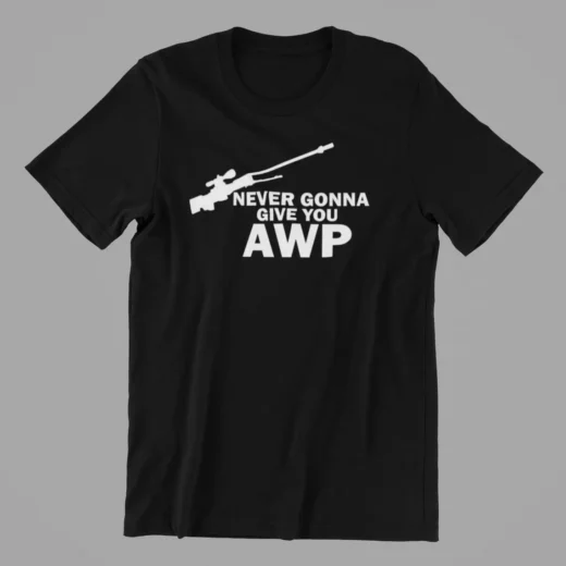Футболка PrintBro Never Gonna Give You AWP CS Gaming