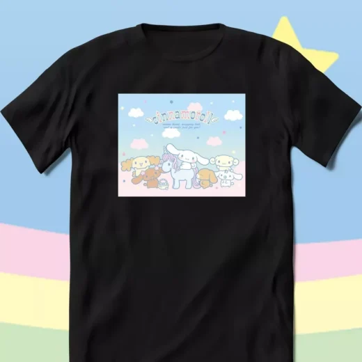Футболка PrintBro Hello Kitty Синнаморол Куромі unisex Art.004