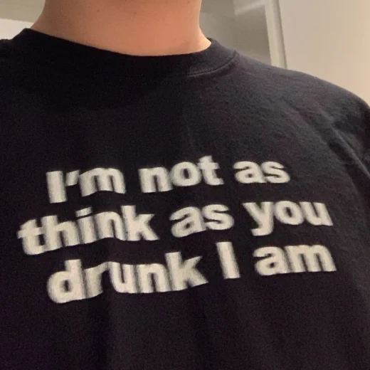 Футболка PrintBro I'm Not As Think As You Drunk I Am