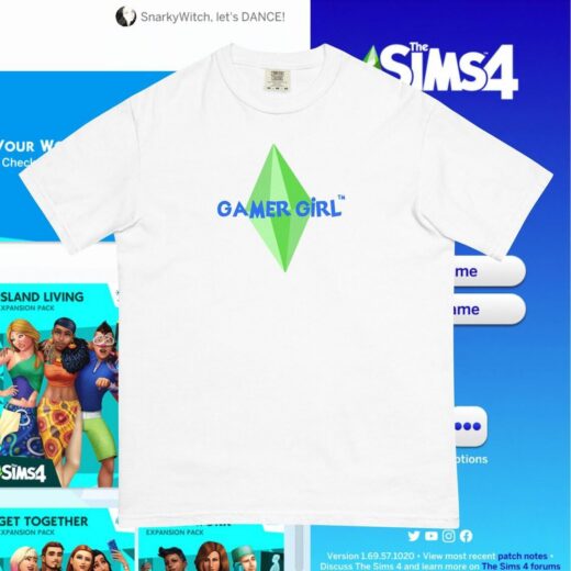 Футболка PrintBro Gamer Girl Sims unisex
