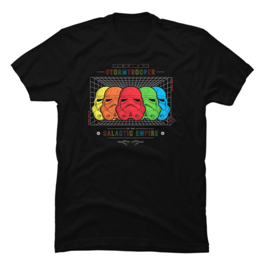 Футболка PrintBro Rainbow Stormtrooper Schematics