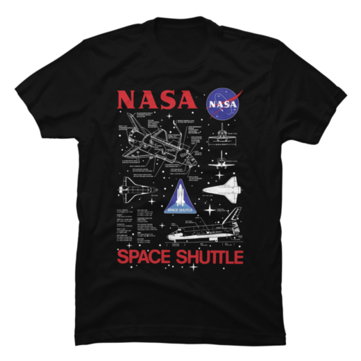 Футболка PrintBro NASA Shuttle Schematics Art.001