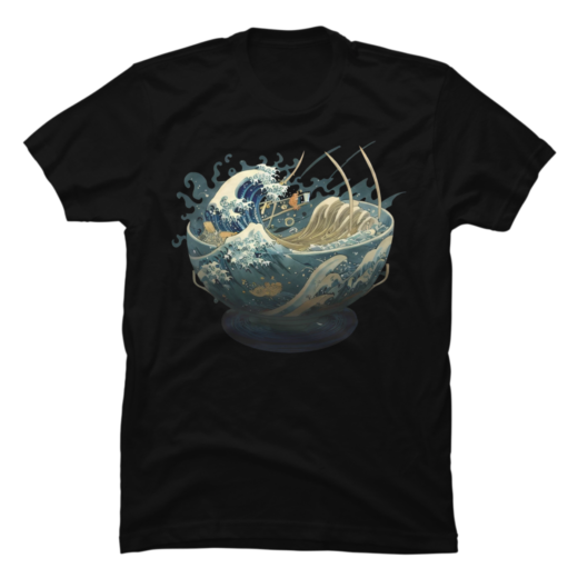 Футболка PrintBro The Great Wave off Kanagawa - Ramen