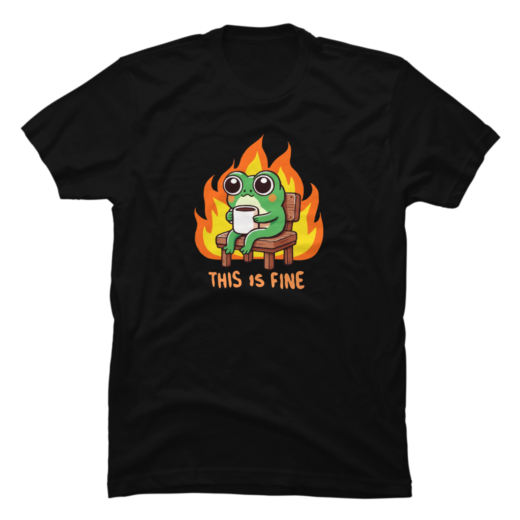 Футболка PrintBro Frog, This Is Fine