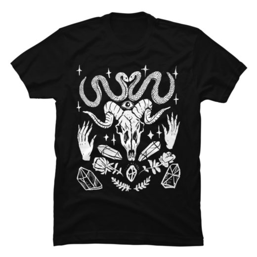 Футболка PrintBro Ram, Witchy Hands, Crystals Gothic Punk
