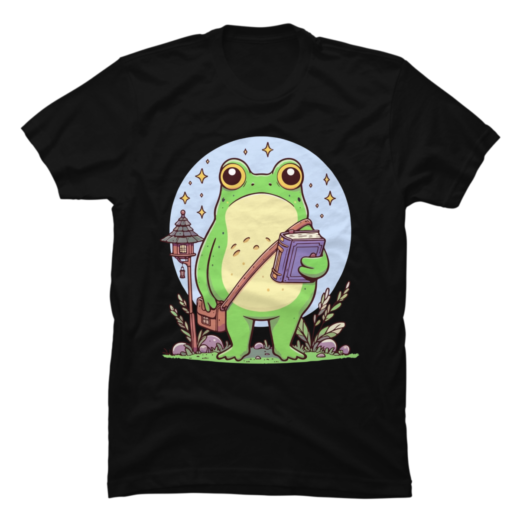 Футболка PrintBro Frog Reading Book unisex