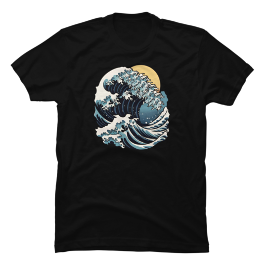 Футболка PrintBro Great Wave Retro Sunset unisex