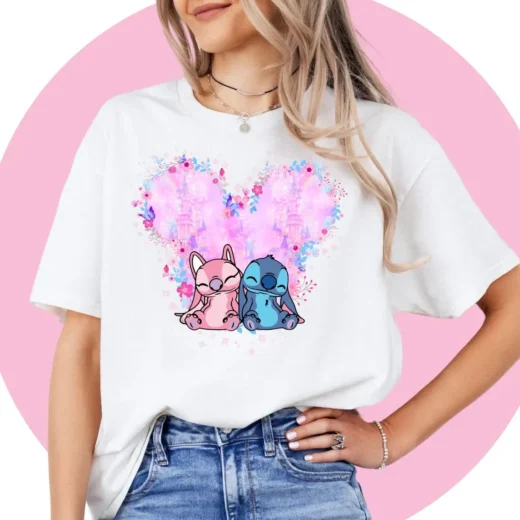 Футболка PrintBro Стич и Ангел unisex