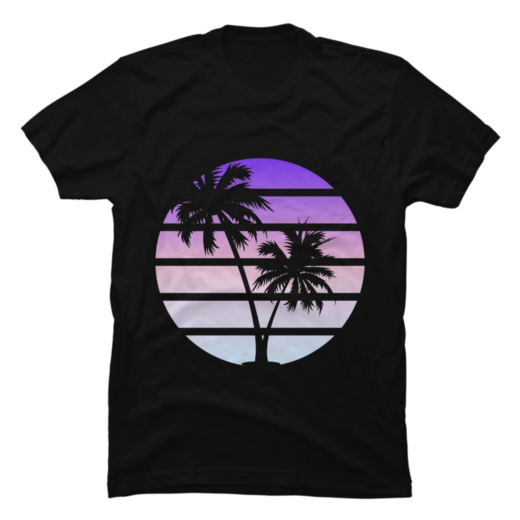 Футболка PrintBro Retro Sunset and Palm unisex
