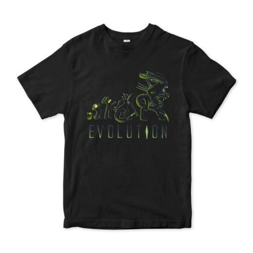 Футболка PrintBro Alien Xenomorph Evolution unisex