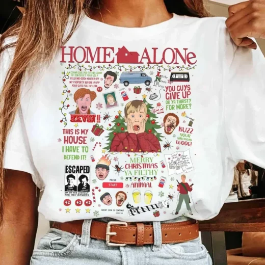 Футболка PrintBro Один дома unisex Art.005