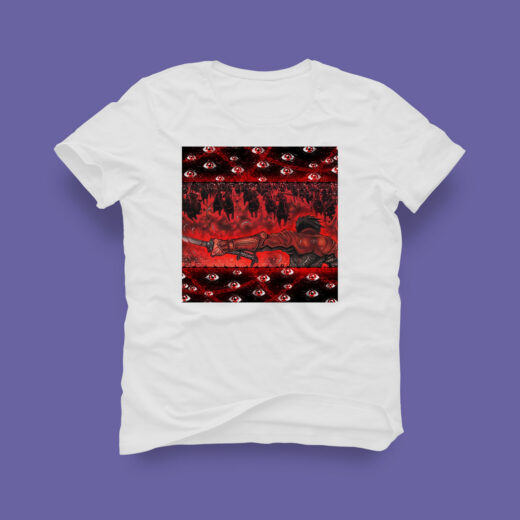 Футболка PrintBro "Dark Side IV" А3, Белая