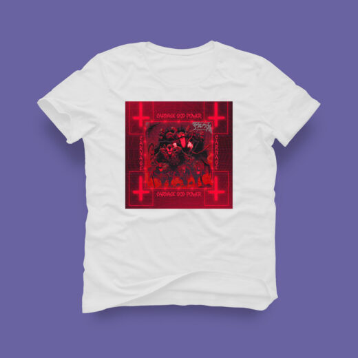 Футболка PrintBro Dark Side X А3, Белая