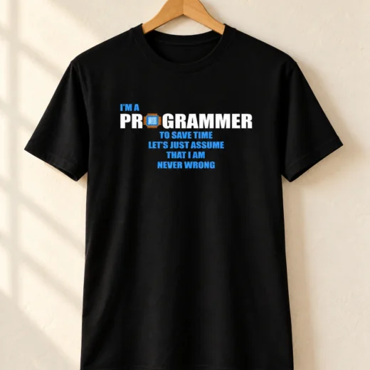 Футболка PrintBro Programmer Never Wrong