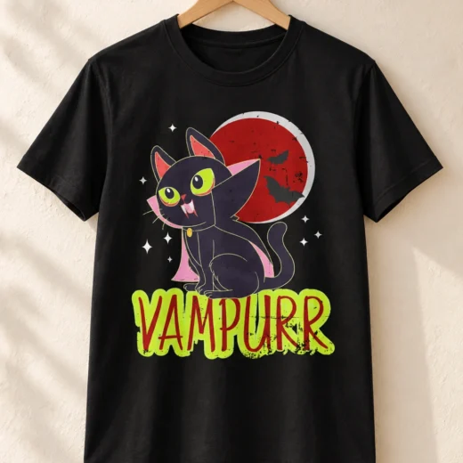 Футболка PrintBro Halloween Vampire Cat Vampurr