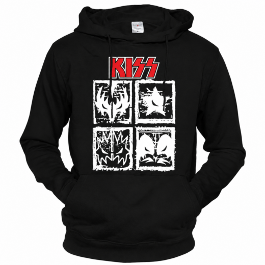 Товстувка чорна PrintBro music Kiss rock