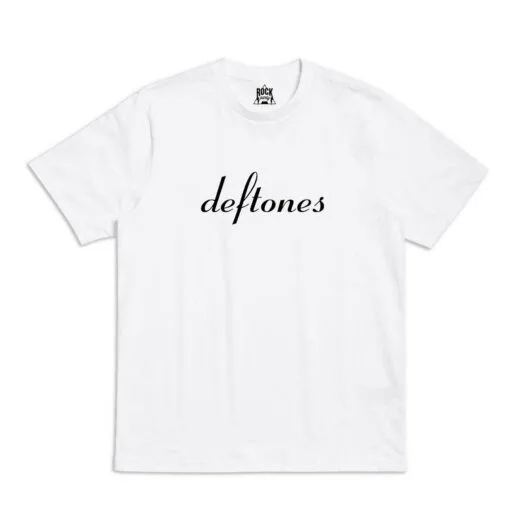 Біла Футболка PrintBro Deftones Minimal Logo футболки Дефтонс Дефтонес унісекс