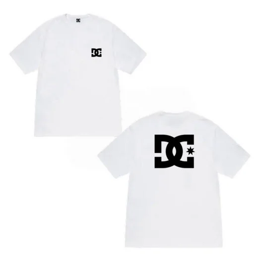 Біла Футболка PrintBro DC Shoes Star Two Sides Logo унісекс Дисі